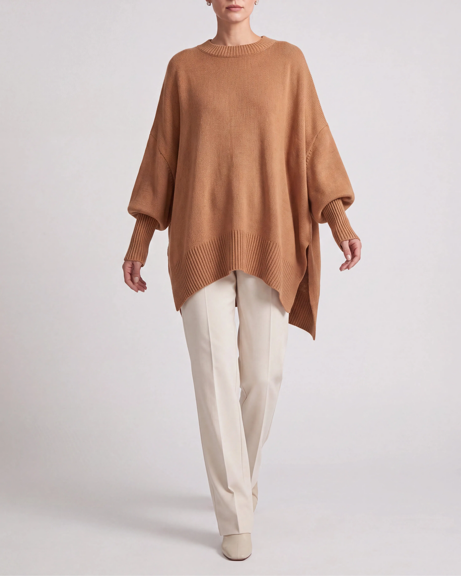 Women's Knit Winter Sweater | Oversized Relaxed Pullover Jumper