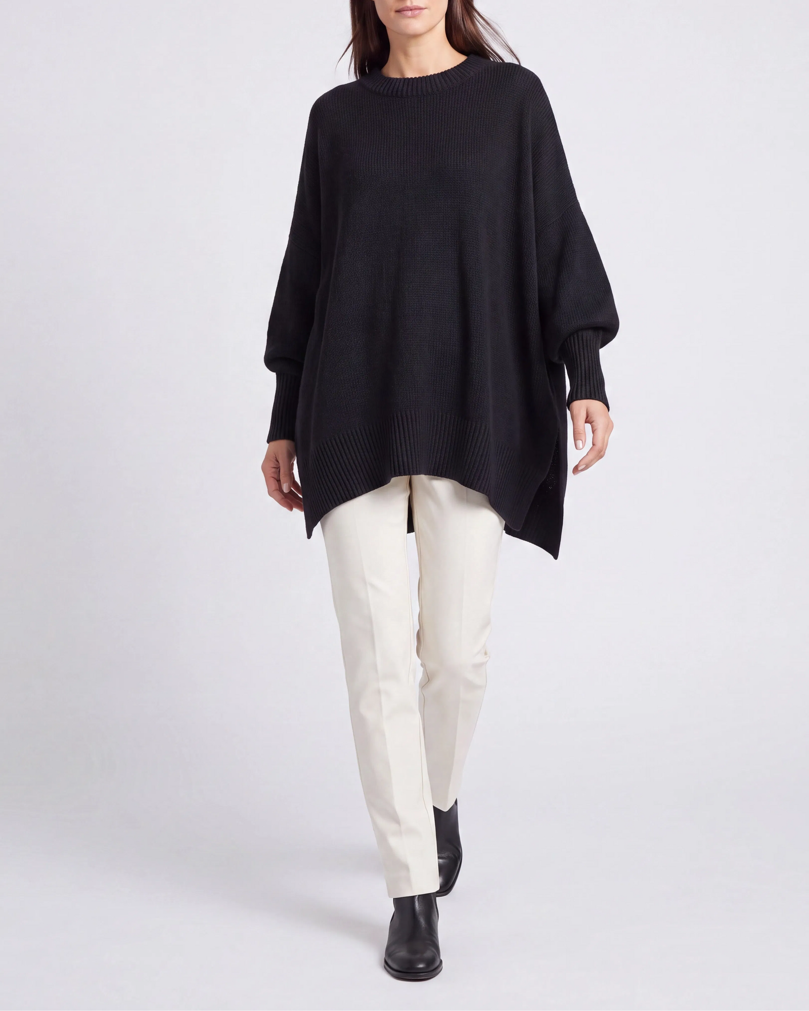 Women's Knit Winter Sweater | Oversized Relaxed Pullover Jumper
