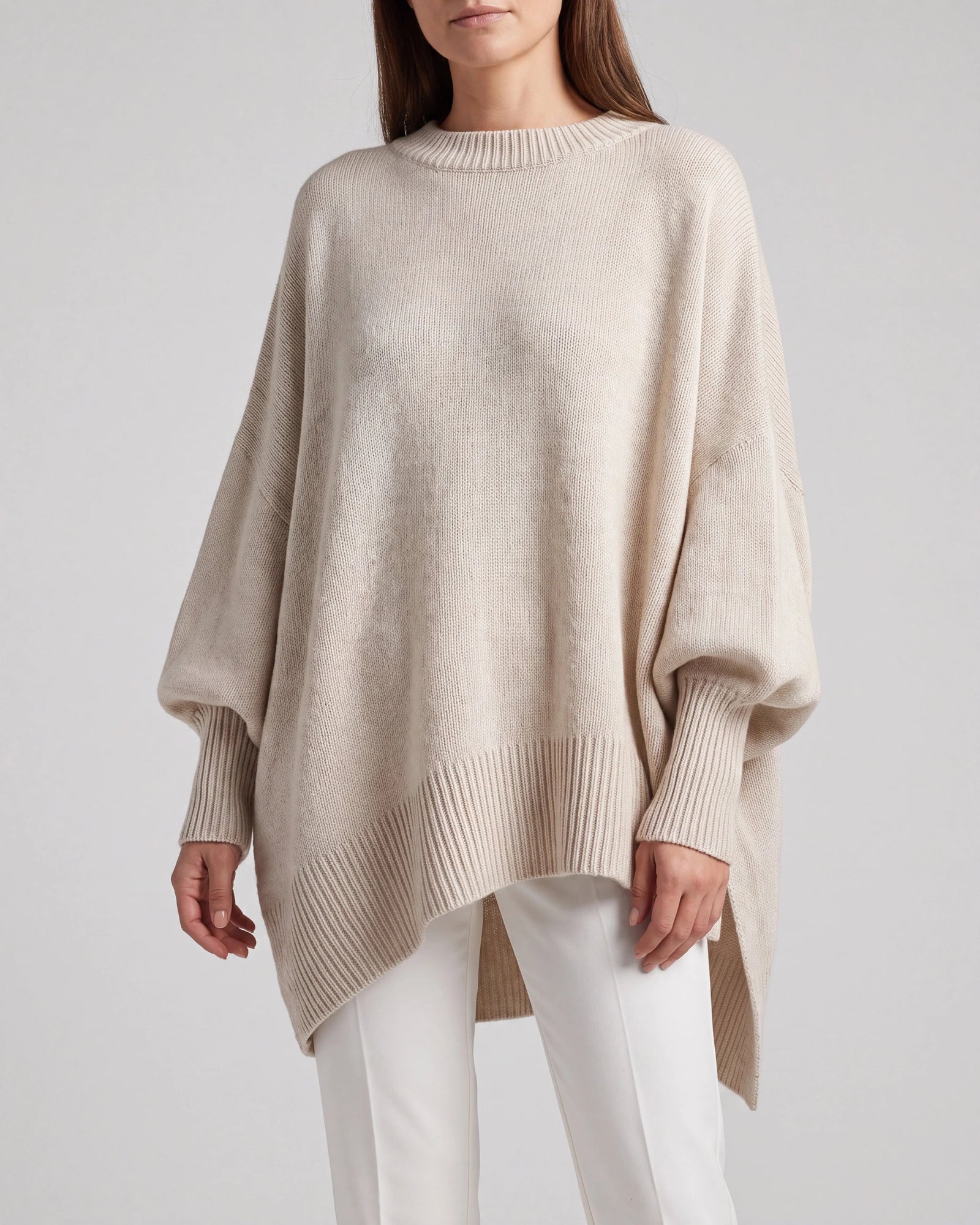 Women's Knit Winter Sweater | Oversized Relaxed Pullover Jumper