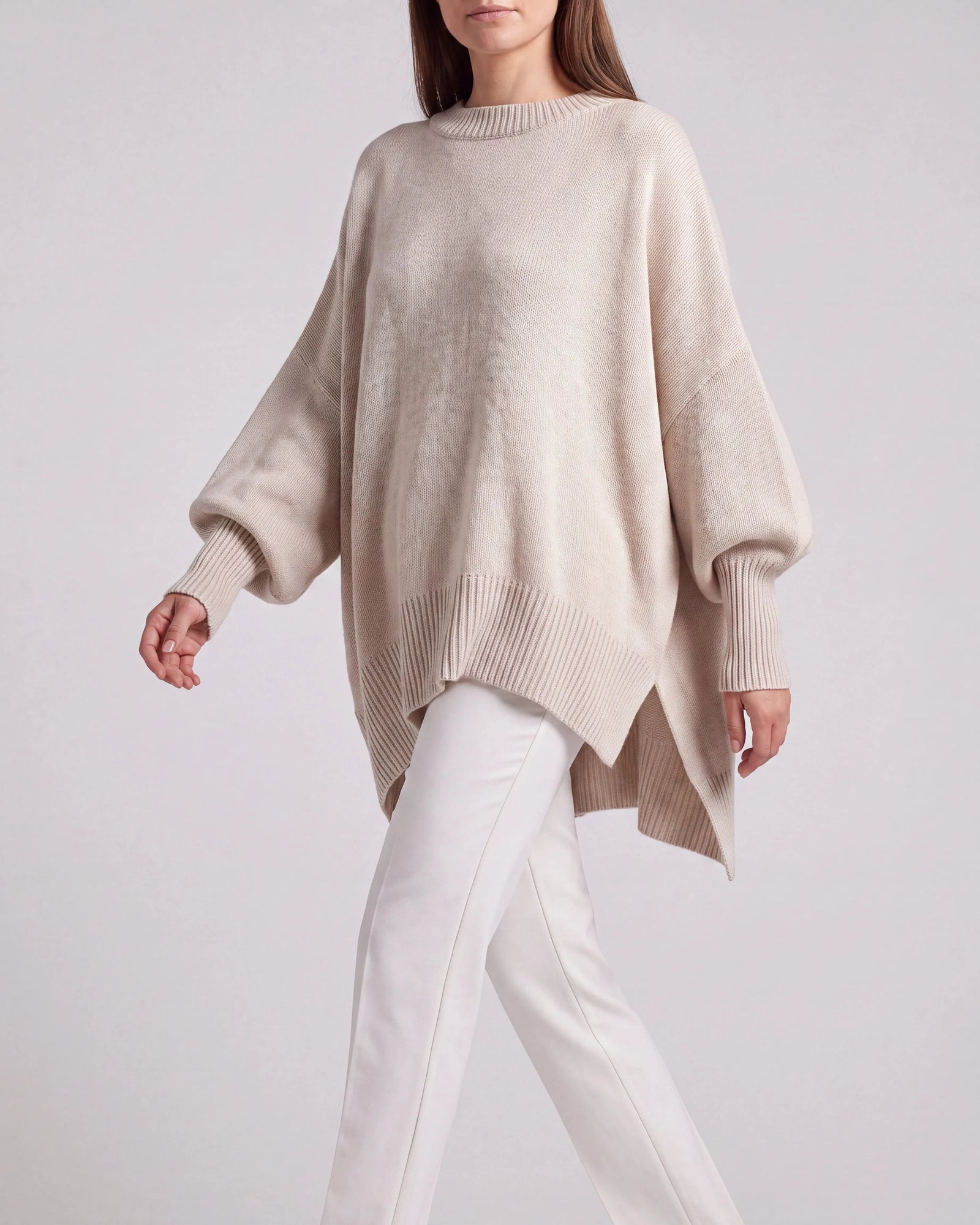 Women's Knit Winter Sweater | Oversized Relaxed Pullover Jumper