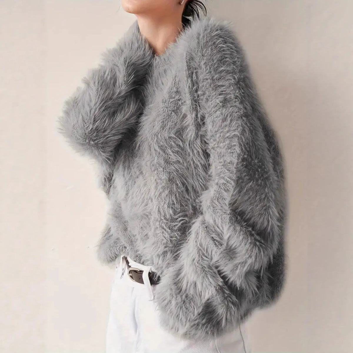 Women's Knit Autumn Sweater | Casual Warm Crewneck Pullover