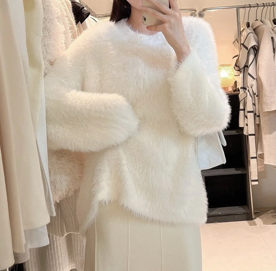 Women's Knit Autumn Sweater | Casual Warm Crewneck Pullover