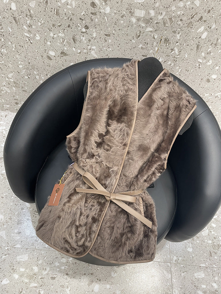 Women's Woolen Autumn Vest | Minimalist Casual Waistcoat