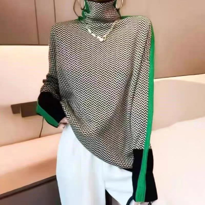 Women's Woolen Knit Winter Sweater | Loose Fit Casual Pullover